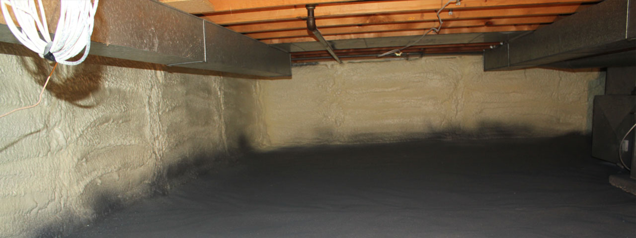 Lansing spray foam insulation for crawl spaces